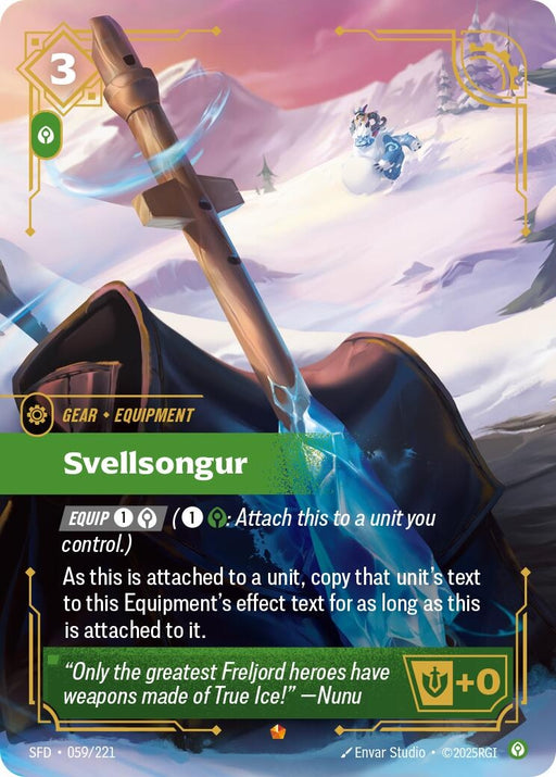 Image for Svellsongur (059/221) (Foil) [Spiritforged] - Riftbound: League of Legends Trading Card Game
