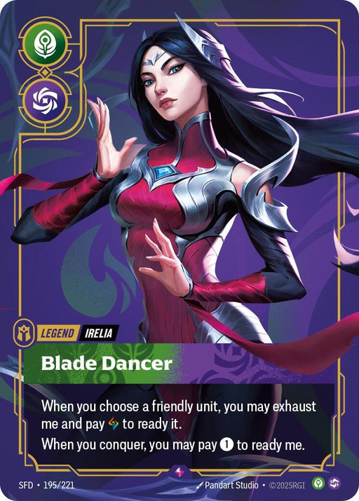 Image for Irelia - Blade Dancer (195/221) (Foil) [Spiritforged] - Riftbound: League of Legends Trading Card Game