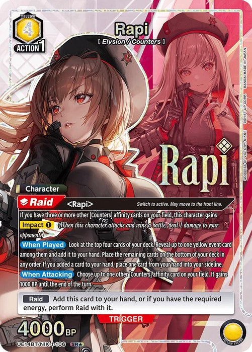 Rapi (106) (SR*) (UE14BT/NIK-1-106) (Foil) [UE14BT: GODDESS OF VICTORY: NIKKE]