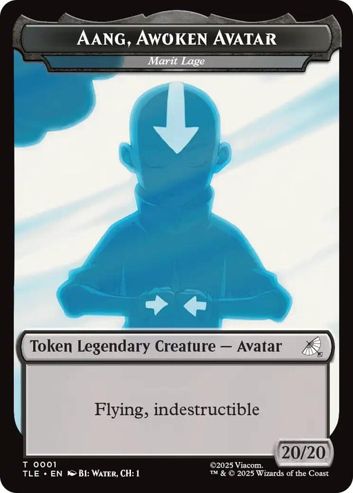 Image for Aang, Awoken Avatar - Marit Lage // Treasure Double-Sided Token (1 // 22) (Foil) [Avatar: The Last Airbender: Eternal-Legal] - Magic: The Gathering