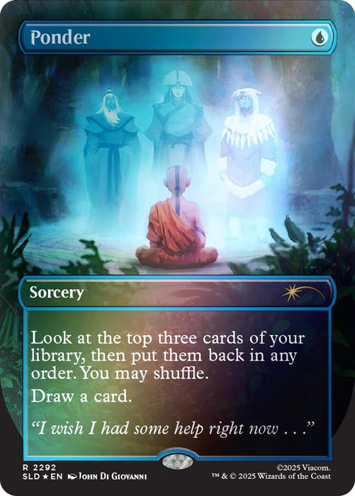 Image for Ponder (2292) (Rainbow Foil) (2292) (Foil) [Secret Lair Drop Series] - Magic: The Gathering