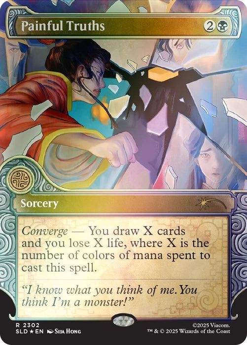 Image for Painful Truths (Rainbow Foil) (2302) (Foil) [Secret Lair Drop Series] - Magic: The Gathering
