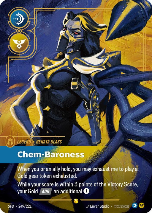 Image for Renata Glasc - Chem-Baroness (Overnumbered) (249/221) (Foil) [Spiritforged] - Riftbound: League of Legends Trading Card Game