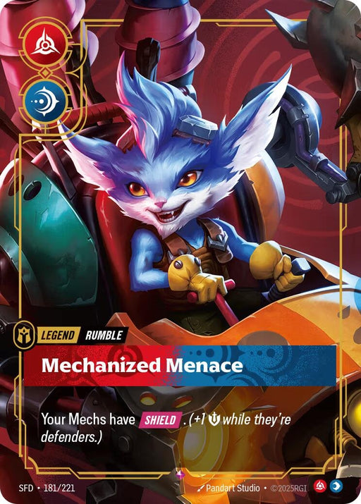 Image for Rumble - Mechanized Menace (181/221) (Foil) [Spiritforged] - Riftbound: League of Legends Trading Card Game