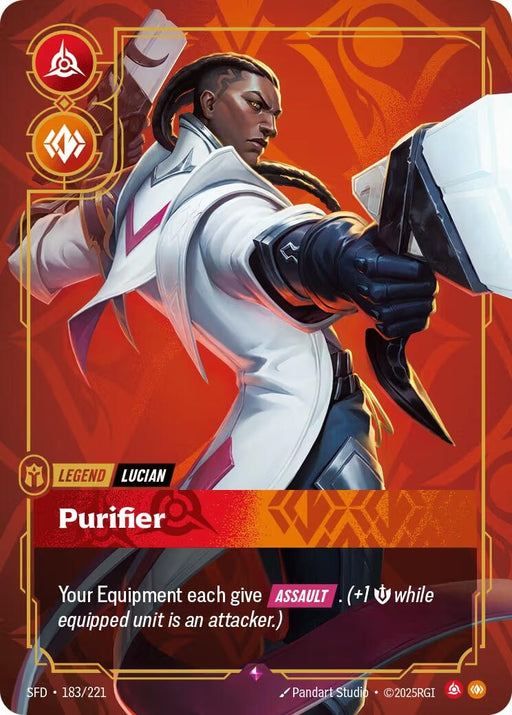 Image for Lucian - Purifier (183/221) (Foil) [Spiritforged] - Riftbound: League of Legends Trading Card Game
