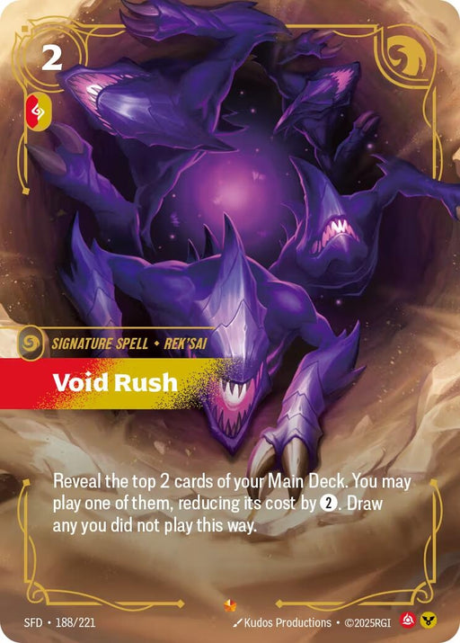 Image for Void Rush (188/221) (Foil) [Spiritforged] - Riftbound: League of Legends Trading Card Game