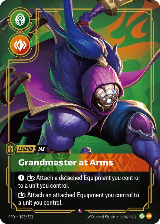 Image for Jax - Grandmaster At Arms (193/221) (Foil) [Spiritforged] - Riftbound: League of Legends Trading Card Game