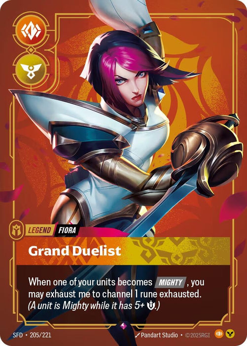 Image for Fiora - Grand Duelist (205/221) (Foil) [Spiritforged] - Riftbound: League of Legends Trading Card Game