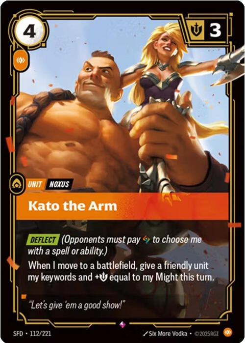 Image for Kato the Arm (112/221) (Foil) [Spiritforged] - Riftbound: League of Legends Trading Card Game