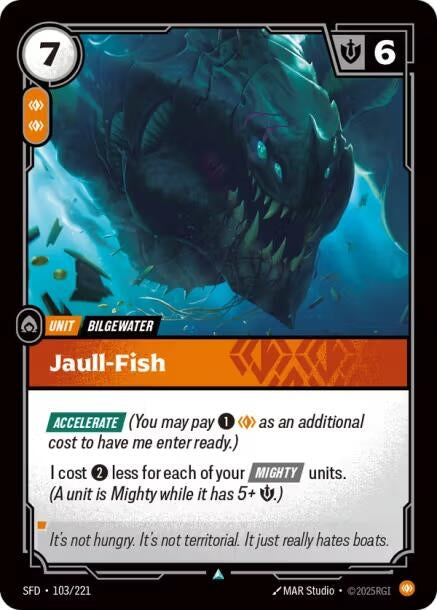 Image for Jaull-Fish (103/221) (Foil) [Spiritforged] - Riftbound: League of Legends Trading Card Game