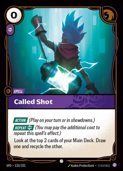 Image for Called Shot (122/221) (Foil) [Spiritforged] - Riftbound: League of Legends Trading Card Game