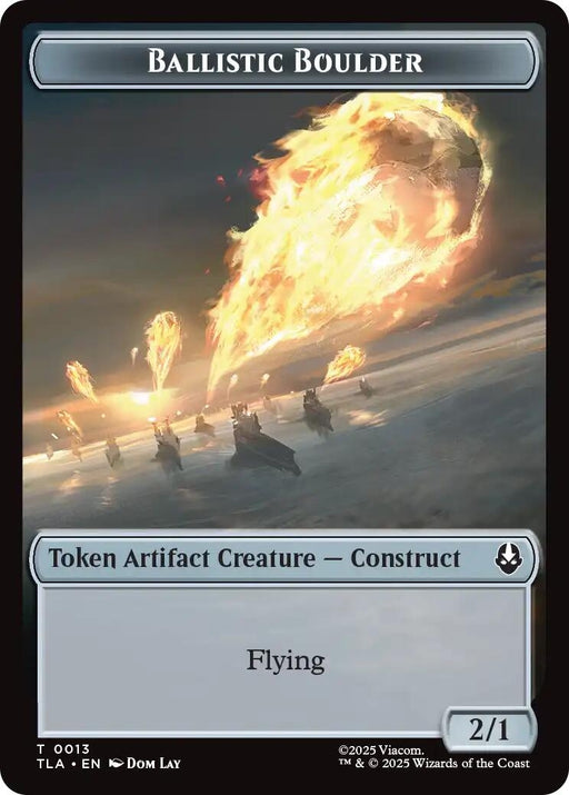 Image for Ballistic Boulder // Food (0019) Double-Sided Token (13 // 19) (Foil) [Avatar: The Last Airbender] - Magic: The Gathering