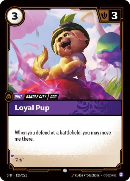 Image for Loyal Pup (126/221) (Foil) [Spiritforged] - Riftbound: League of Legends Trading Card Game