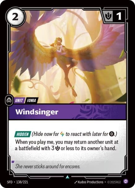 Image for Windsinger (138/221) (Foil) [Spiritforged] - Riftbound: League of Legends Trading Card Game