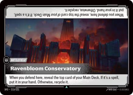 Image for Ravenbloom Conservatory (215/221) [Spiritforged] - Riftbound: League of Legends Trading Card Game