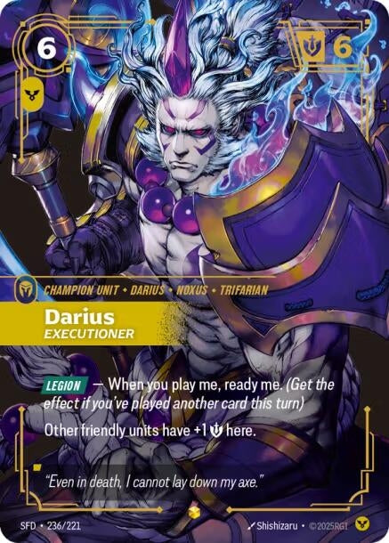 Image for Darius - Executioner (Overnumbered) (236/221) (Foil) [Spiritforged] - Riftbound: League of Legends Trading Card Game
