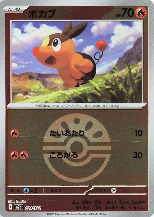 Japanese Pokemon Japan - Tepig (Friend Ball Pattern) (024/193) (Holofoil) [M2a: High Class Pack: MEGA Dream ex]