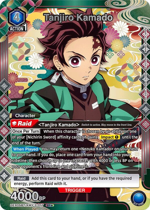 Tanjiro Kamado (017) (SR*) (UEX05BT/KMY-3-017) (Foil) [UEX05BT: Demon Slayer: Kimetsu no Yaiba Vol.2]