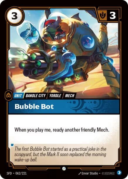 Image for Bubble Bot (062/221) [Spiritforged] - Riftbound: League of Legends Trading Card Game