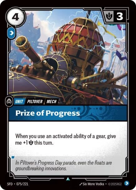 Image for Prize of Progress (075/221) (Foil) [Spiritforged] - Riftbound: League of Legends Trading Card Game