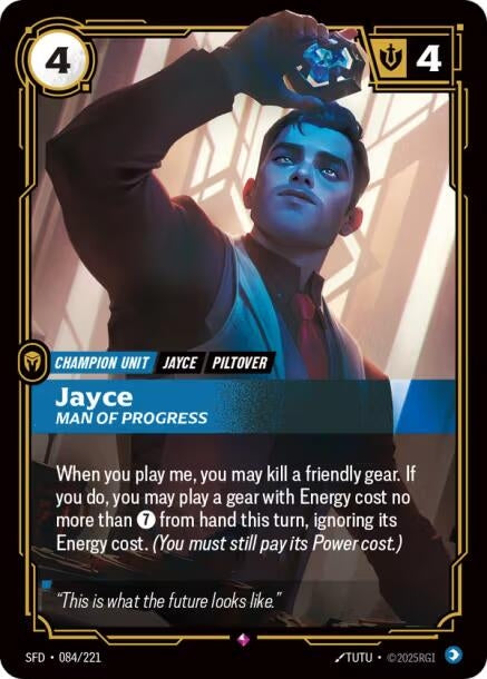 Image for Jayce - Man of Progress (084/221) (Foil) [Spiritforged] - Riftbound: League of Legends Trading Card Game