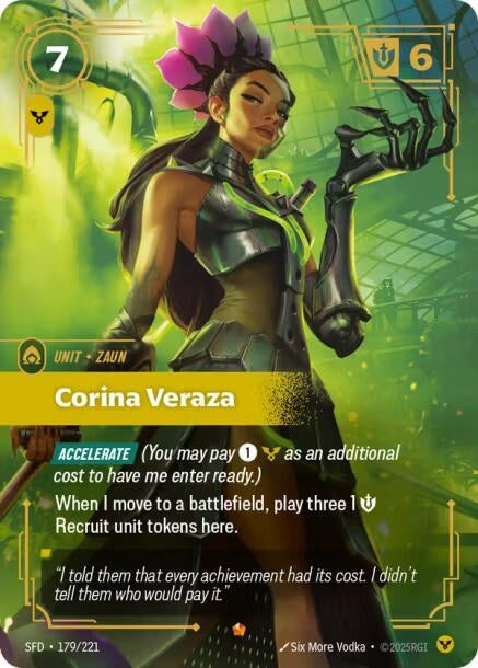 Image for Corina Veraza (179/221) (Foil) [Spiritforged] - Riftbound: League of Legends Trading Card Game