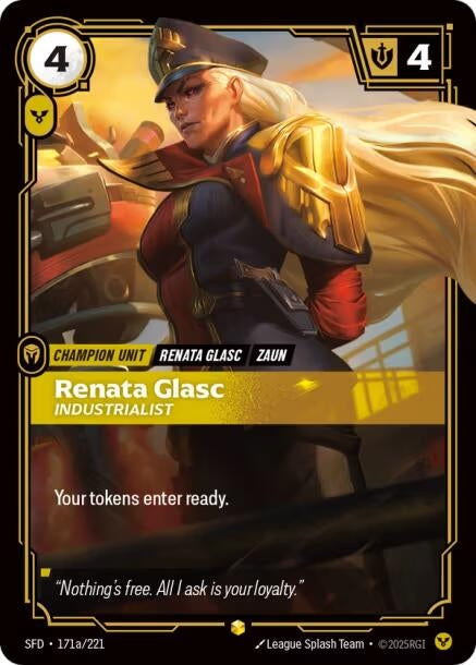 Image for Renata Glasc - Industrialist (Alternate Art) (171a/221) (Foil) [Spiritforged] - Riftbound: League of Legends Trading Card Game