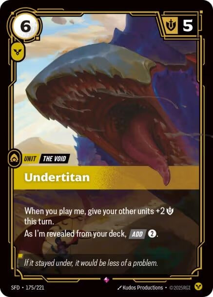 Image for Undertitan (175/221) (Foil) [Spiritforged] - Riftbound: League of Legends Trading Card Game