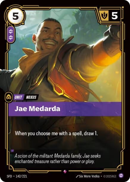 Image for Jae Medarda (142/221) (Foil) [Spiritforged] - Riftbound: League of Legends Trading Card Game