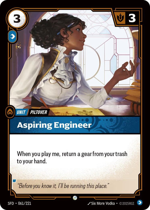 Image for Aspiring Engineer (061/221) (Foil) [Spiritforged] - Riftbound: League of Legends Trading Card Game
