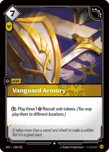 Image for Vanguard Armory (168/221) (Foil) [Spiritforged] - Riftbound: League of Legends Trading Card Game
