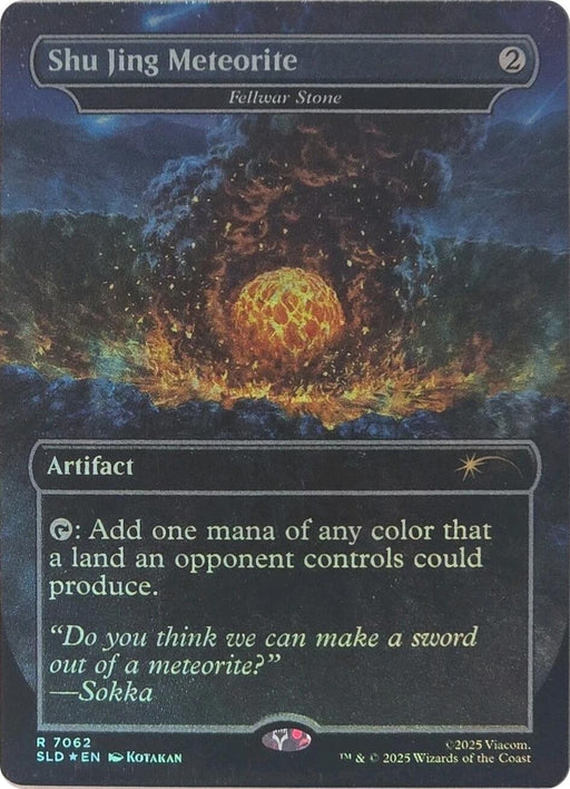 Image for Shu Jing Meteorite - Fellwar Stone (Rainbow Foil) (7062) (Foil) [Secret Lair Drop Series] - Magic: The Gathering