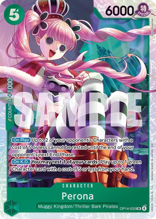 Image for Perona - OP14-033 (OP14-033) (Foil) [The Azure Sea's Seven] - One Piece Card Game