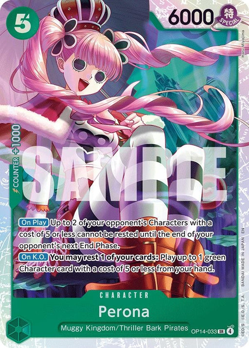Image for Perona - OP14-033 (OP14-033) (Foil) [The Azure Sea's Seven] - One Piece Card Game
