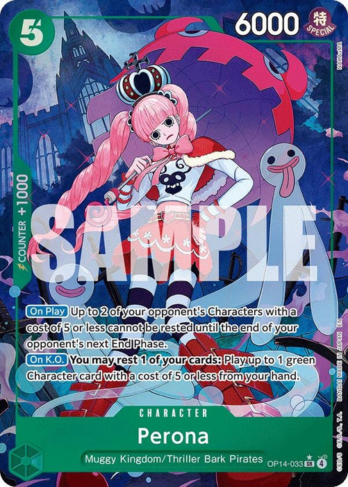 Perona - OP14-033 (Alternate Art) (OP14-033) (Foil) [The Azure Sea's Seven]