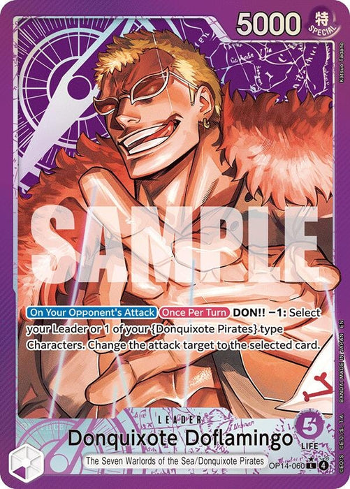 Donquixote Doflamingo - OP14-060 (Alternate Art) (OP14-060) (Foil) [The Azure Sea's Seven]