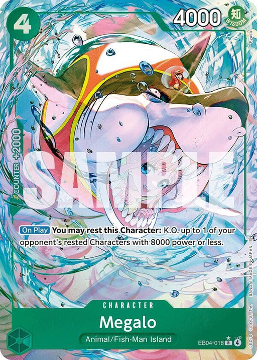 Image for Megalo (Alternate Art) (EB04-018) (Foil) [The Azure Sea's Seven] - One Piece Card Game