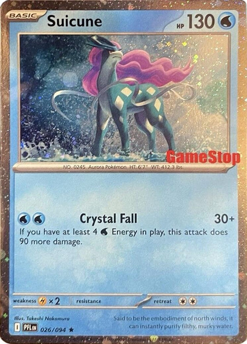 Image for Suicune (Cosmos Holo) (Gamestop Exclusive) (026/094) (Holofoil) [Miscellaneous Cards & Products] - Pokemon