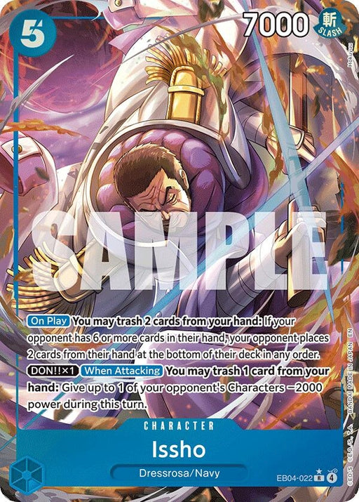 Image for Issho (Alternate Art) (EB04-022) (Foil) [The Azure Sea's Seven] - One Piece Card Game