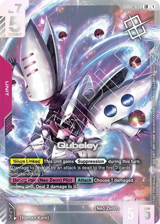 Image for Qubeley (Newtype Challenge 2025 Mission 3) (GD02-036) (Holofoil) [Gundam Promotional Cards] - Gundam Card Game