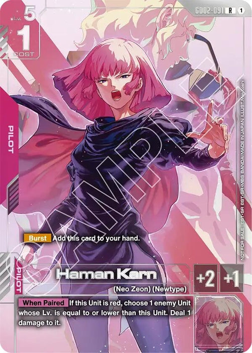 Image for Haman Karn (Newtype Challenge 2025 Mission 3) (GD02-091) (Holofoil) [Gundam Promotional Cards] - Gundam Card Game