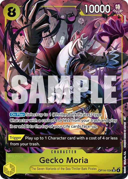 Image for Gecko Moria - OP14-104 (Alternate Art) (OP14-104) (Foil) [The Azure Sea's Seven] - One Piece Card Game