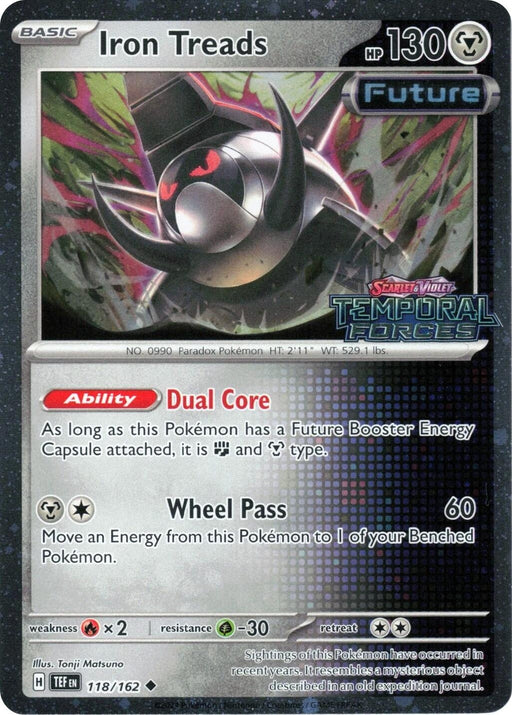 Image for Iron Treads (Temporal Forces Stamped) (118/162) (Holofoil) [Miscellaneous Cards & Products] - Pokemon