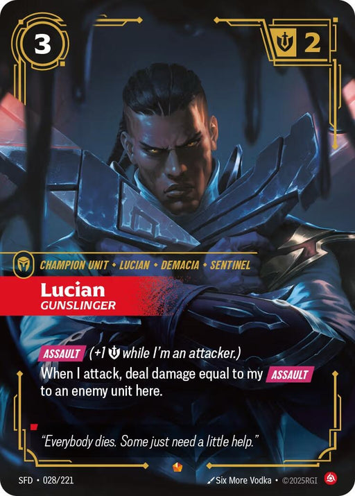 Image for Lucian - Gunslinger (028/221) (Foil) [Spiritforged] - Riftbound: League of Legends Trading Card Game