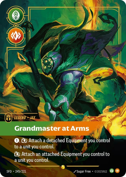 Image for Jax - Grandmaster At Arms (Overnumbered) (245/221) (Foil) [Spiritforged] - Riftbound: League of Legends Trading Card Game
