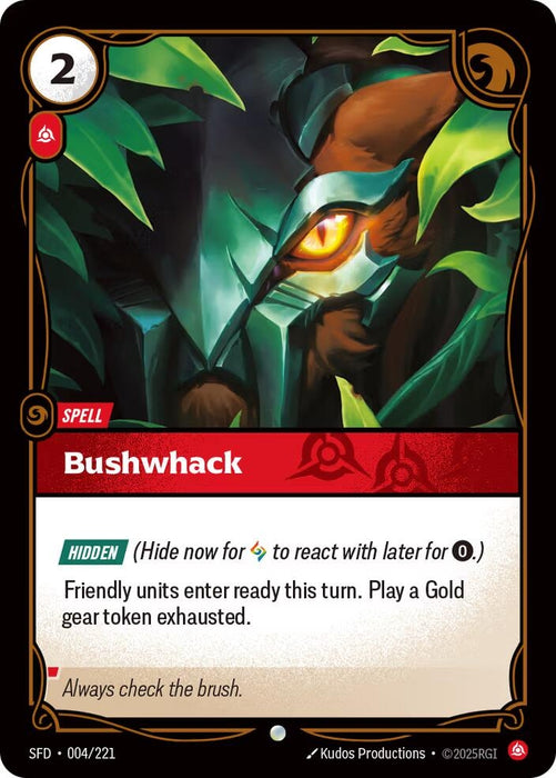 Image for Bushwack (004/221) (Foil) [Spiritforged] - Riftbound: League of Legends Trading Card Game