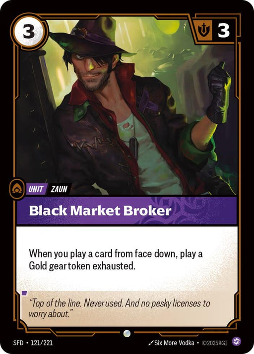 Image for Black Market Broker (121/221) [Spiritforged] - Riftbound: League of Legends Trading Card Game
