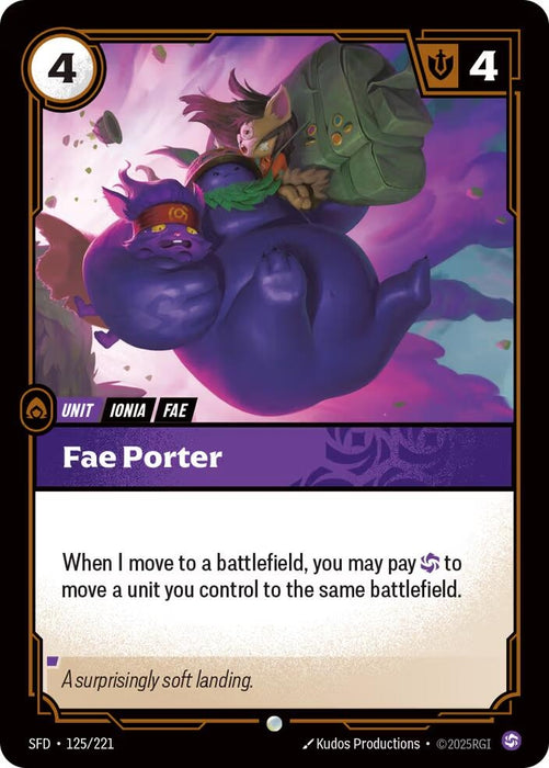 Image for Fae Porter (125/221) (Foil) [Spiritforged] - Riftbound: League of Legends Trading Card Game
