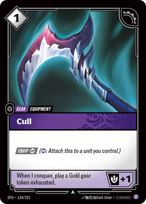Image for Cull (134/221) (Foil) [Spiritforged] - Riftbound: League of Legends Trading Card Game