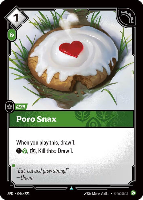 Image for Poro Snax (046/221) (Foil) [Spiritforged] - Riftbound: League of Legends Trading Card Game